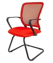 Кресло Chairman 698V (ткань TW черная/сетка красная)